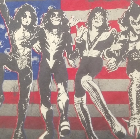 KISS Destroyer spirit of '76 T-shirt charcoal gray soft. Vintage!! - Picture 7 of 8